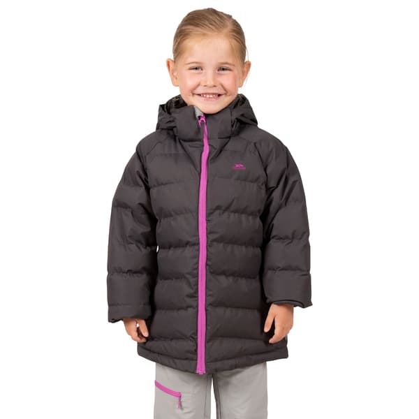 Trespass Barn Flickor Amira Casual Jacka 9/10 År Mörkgrå Dark Grey 9/10 Years