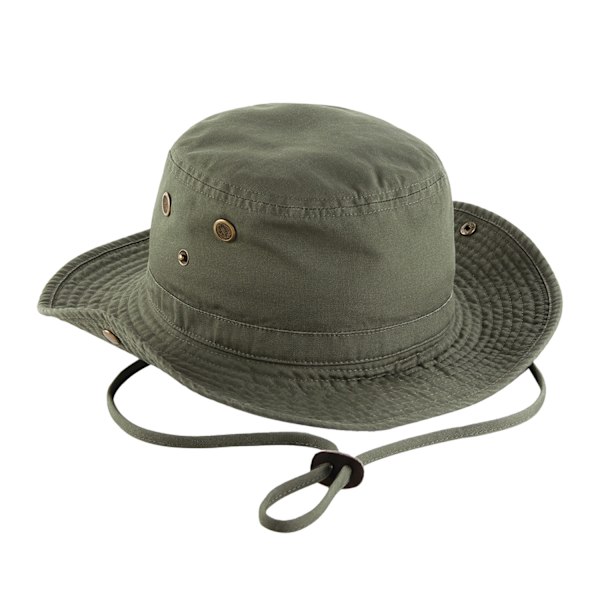 Beechfield Unisex Outback Läderfodrad Panamahatt En Storlek Oliv Olive One Size