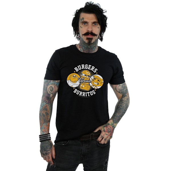 DC Comics Herr Teen Titans Go Burgers Vs Burritos T-shirt L Bla Black L