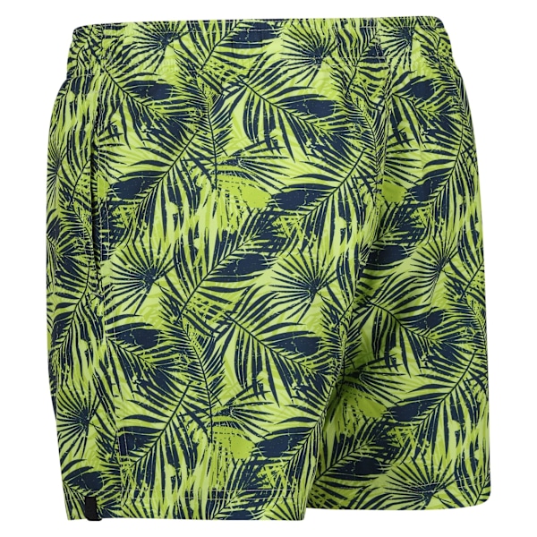 Regatta Loras badshorts med palmmönster för män, M, skarp grön Sharp Green M