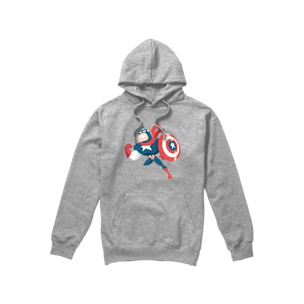 Captain America Herr Juloutfit Hoodie S Sport Heather Sport Heather S