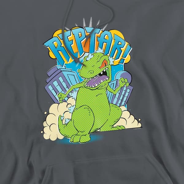 Rugrats Herr Stomp Reptar Hoodie S Kolgrå Charcoal S