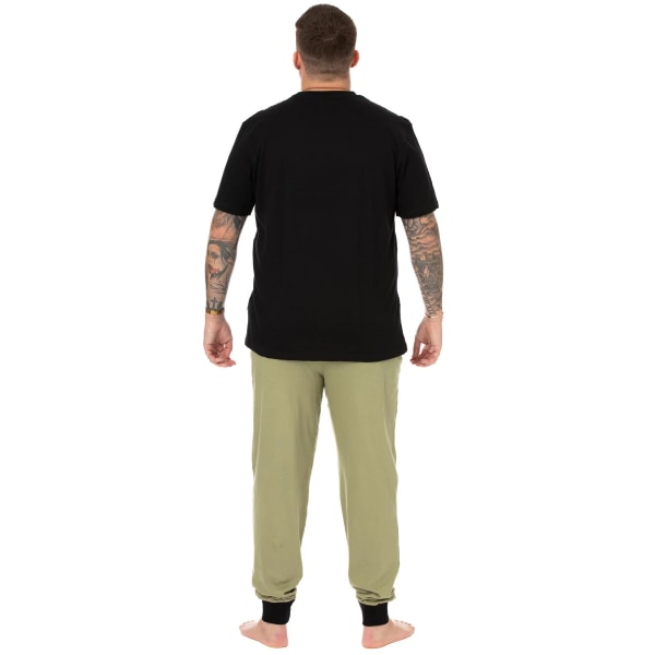 Star Wars: The Mandalorian Mens Snack Time Long Pyjamas Set S Bl Black/Green S