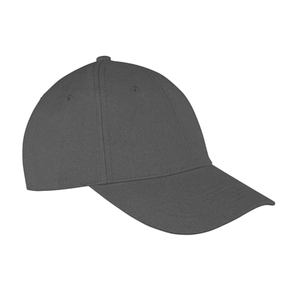 Result Headwear Unisex Vuxen Memphis Borstad Bomullskeps En Storlek Charcoal One Size