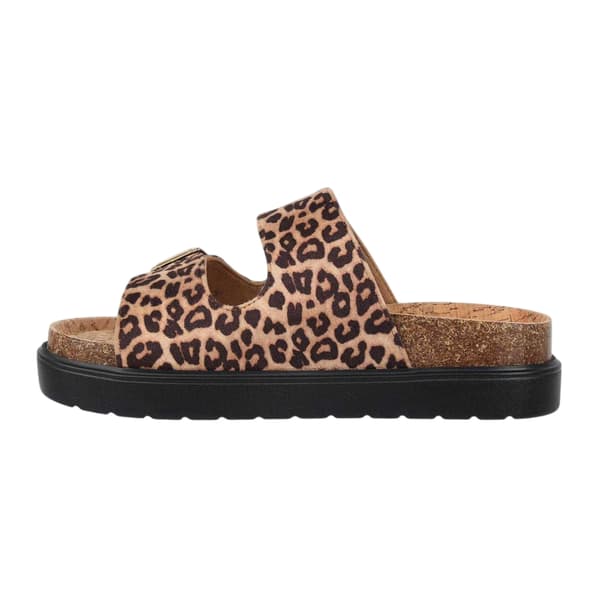 Biba Dam Leopard Dubbla Remmar Sandaler 4 UK Leopard Leopard 4 UK
