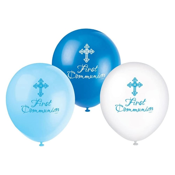Unik festlatex strålande kors första nattvardsbalong ( Blue One Size