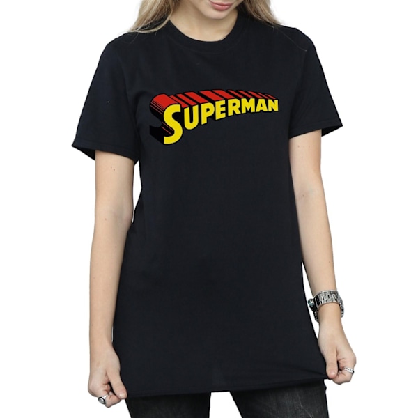 DC Comics Dam/Kvinnor Superman Teleskopisk Loco Bomull Pojkvän Black XL