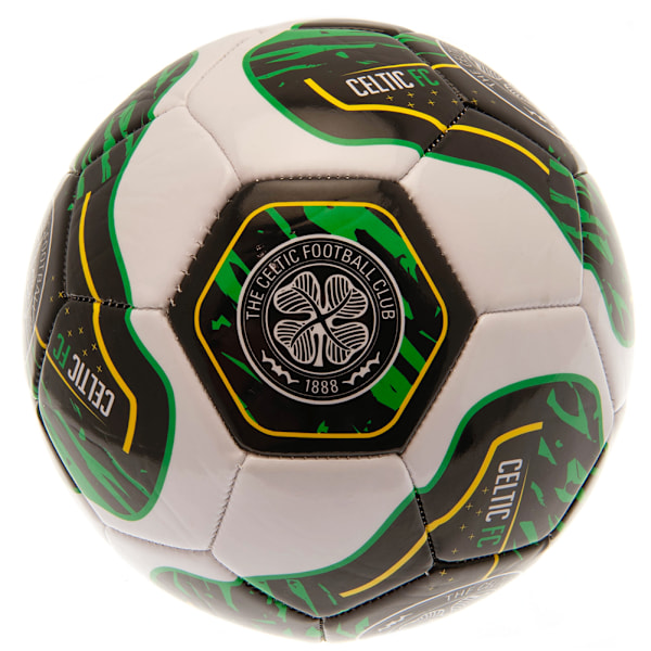 Celtic FC Tracer Träningsfotboll En Storlek Vit/Svart/Grön White/Black/Green One Size
