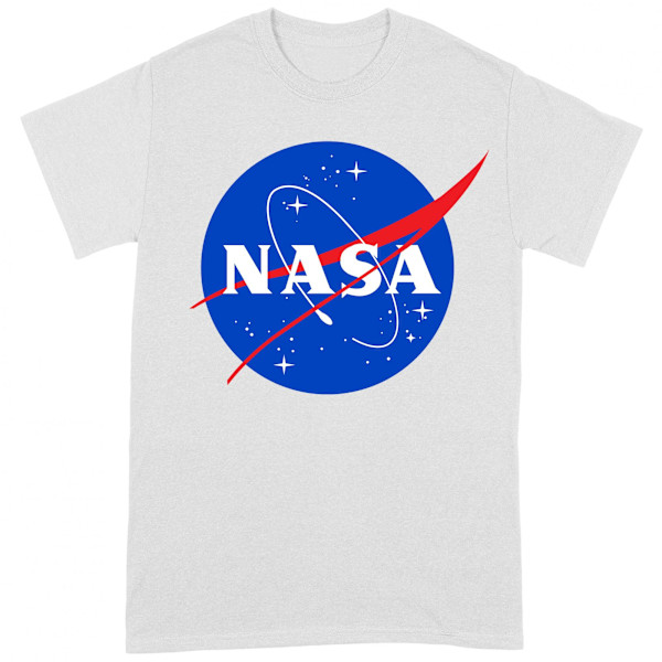 NASA Unisex Vuxen Insignia T-Shirt M Vit/Blå/Röd White/Blue/Red M