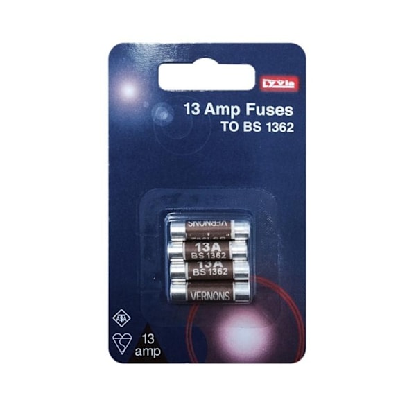 Dencon 13A säkringar (4-pack) En storlek Brun/Silver Brown/Silver One Size