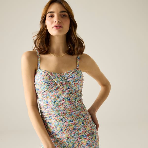 Regatta Dam Cath Kidston Harmony Ditsy Tankini-överdel 10 Cream 10 UK