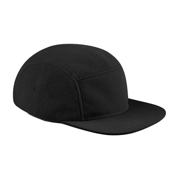 Beechfield Unisex Vuxen Återvunnen Fleece Camper Keps One Size Svart Black One Size