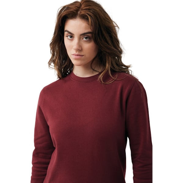 Iqoniq Unisex Vuxen Etosha Återvunnen Bomull Lättvikts Sweatshirt Burgundy M