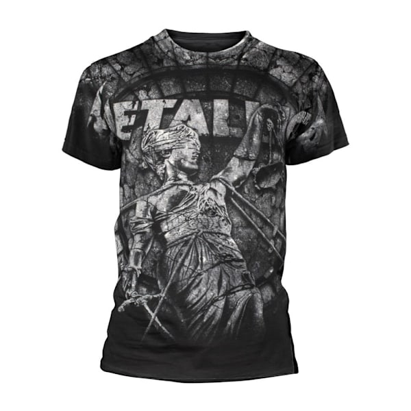 Metallica Unisex Adult Stoned Justice All-Over Print T-Shirt S Black S
