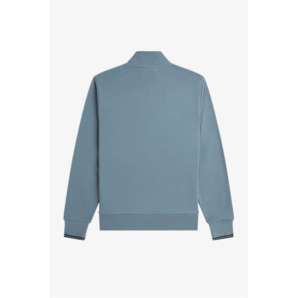 Fred Perry Herr Logotyp Half Zip Tröja S Blå Blue S