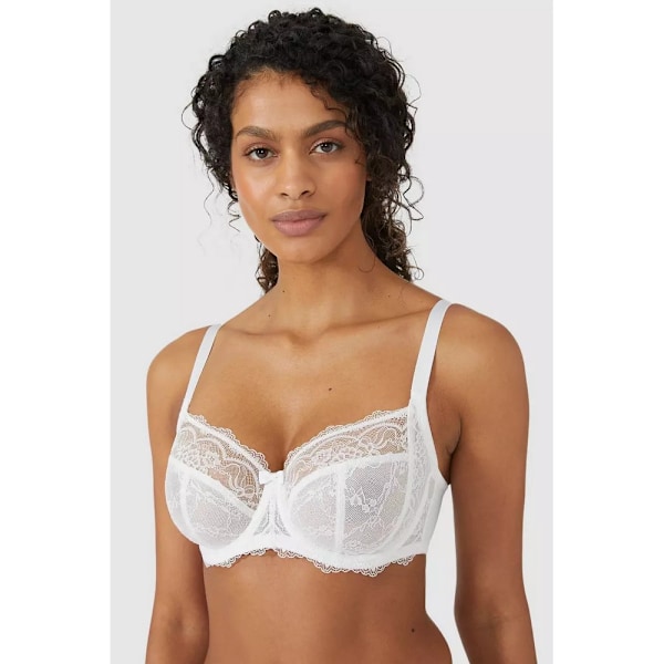 Vacker Dam/Dam Scallop Icke-Vadderad BH (2-pack) 32F B Black/White 32F