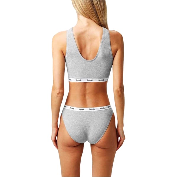 Lonsdale Dam/Dam Bomulls Sport-BH 36DD Gråmelerad Grey Marl 36DD