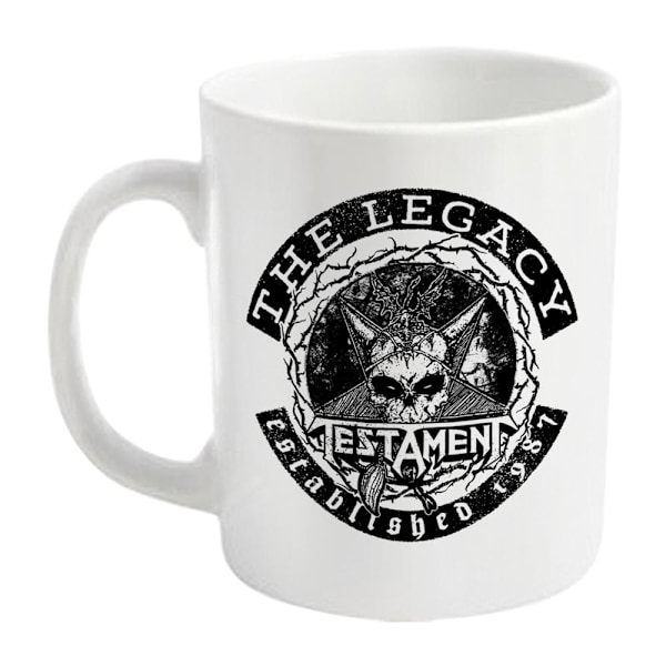 Testament The Legacy Mug En Storlek Vit White One Size