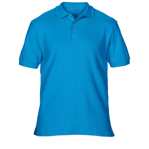 Gildan Premium Cotton Sport Double Pique Poloskjorta för Herr 3XL Sa Sapphire 3XL