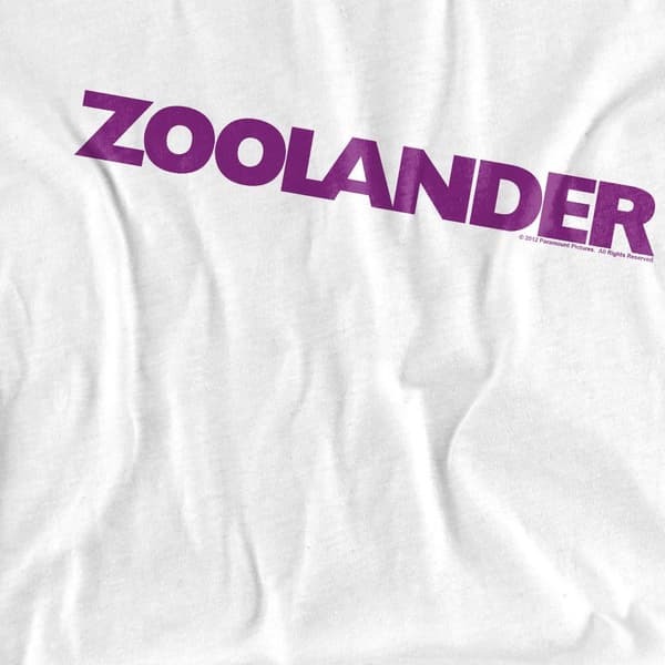 Zoolander Unisex Vuxen Logotyp T-Shirt S Vit White S