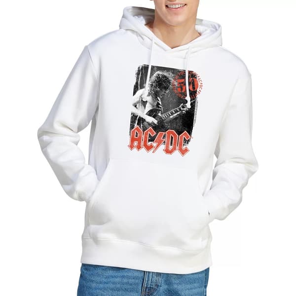 AC/DC Herr Stamp Poster Hoodie S Vit White S