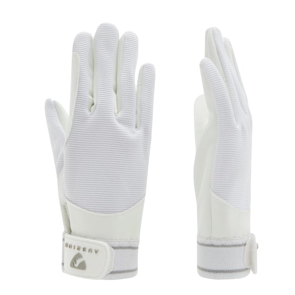 Aubrion Barn/Barn Mesh Ridhandskar 13-14 År Vit White 13-14 Years