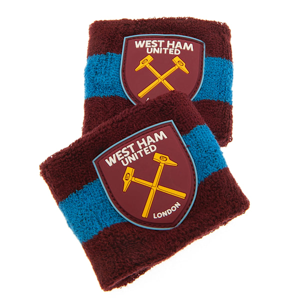 West Ham United FC Crest Armband (2-pack) One Size Claret Claret Red/Blue One Size