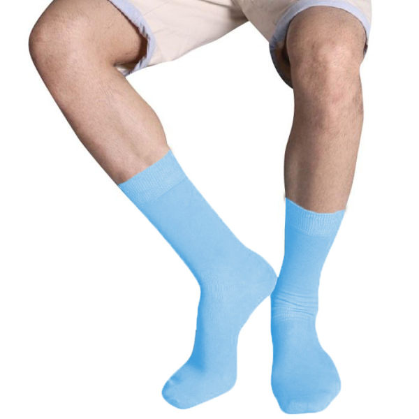 Kariban Cotton City Herr Casual Bomull Rika Sockor 7-9UK/39-42EU Sky Blue 7-9UK/39-42EUR