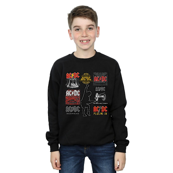 AC/DC Boys Art Collection Sweatshirt 9-11 år Svart Black 9-11 Years