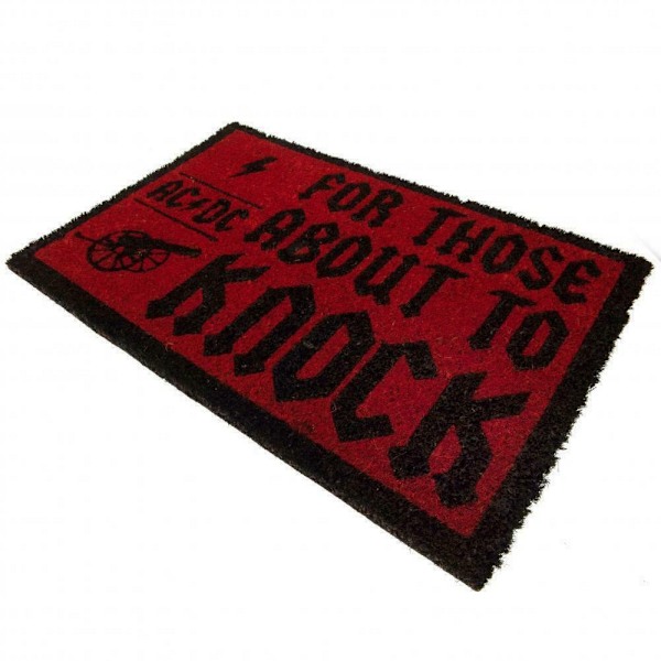 AC/DC For Those About To Knock Dörrmatta One Size Röd/Svart Red/Black One Size