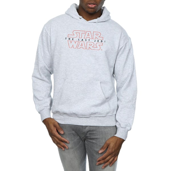 Star Wars Herr The Last Jedi Logo Hoodie 3XL Sports Grey Sports Grey 3XL