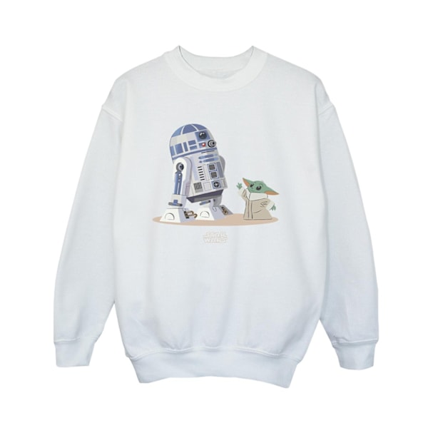 Star Wars Boys The Mandalorian R2D2 Och Grogu Sweatshirt 9-11 År White 9-11 Years