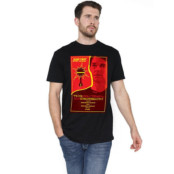 Star Trek Herr The Next Generation Säsong 1 Avsnitt 21 T-Shirt Black M