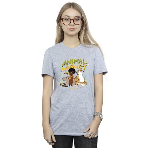 Disney Dam/Damer Encanto Animal Magnet Bomull Boyfriend T-Shirt L Sports Grey Sports Grey L