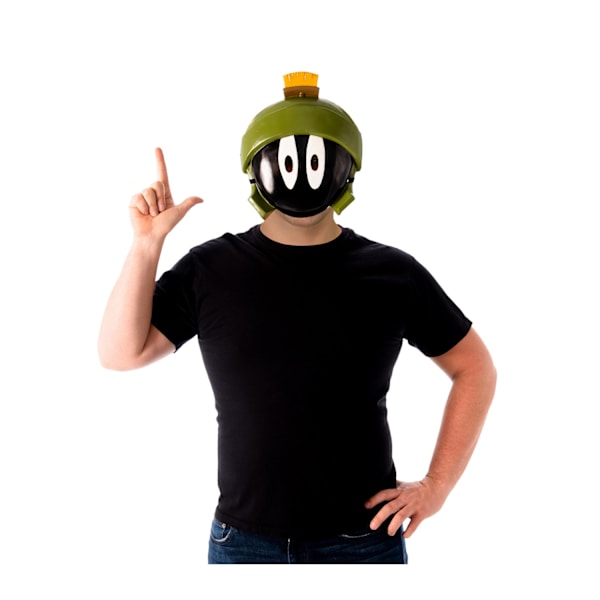 Space Jam Unisex Vuxen Marvin The Martian 1/2 Mask En Storlek Bla Black/Green One Size
