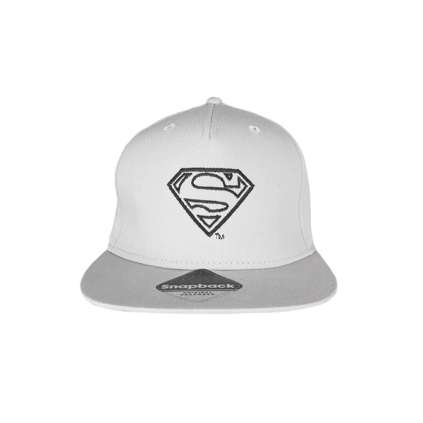 Superman Mens Outline Baseball Cap One Size Ljusgrå Light Grey One Size