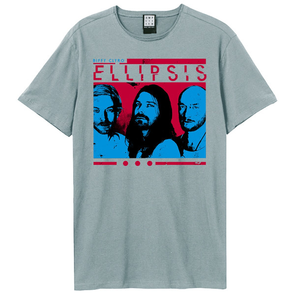 Amplified Unisex Adult Ellipsis Biffy Clyro T-Shirt 3XL Strange Strange Blue 3XL