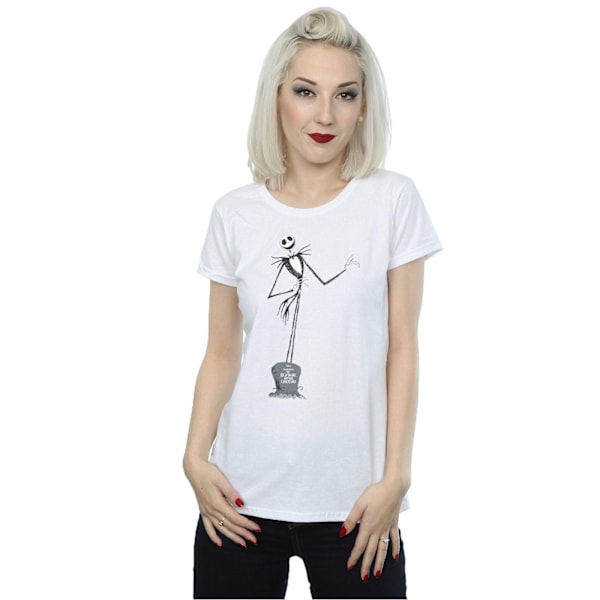 Disney Dam/Kvinnor Mardrömmen Innan Jul Jack Pose Cotto White XS