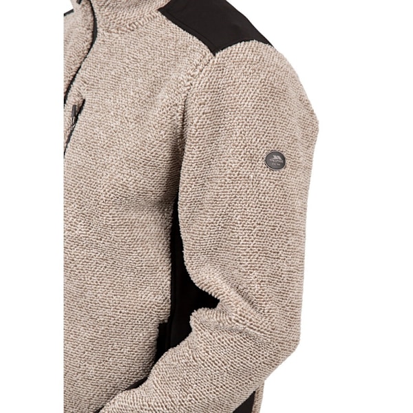 Trespass Farantino Fleecejacka XS Truffle Brown Stripe för män Truffle Brown Stripe XS