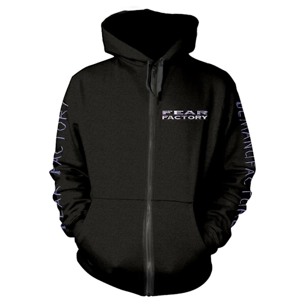 Fear Factory Unisex Vuxen Demanufacture Pocket Full Zip Hoodie Black XL