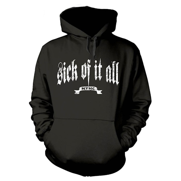 Sick Of It All Unisex Vuxen Logo Hoodie M Svart Black M