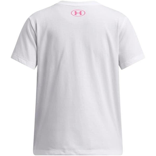 Under Armour T-shirt med stor logotyp för barn 9-10 månader vit White 9-10 Months