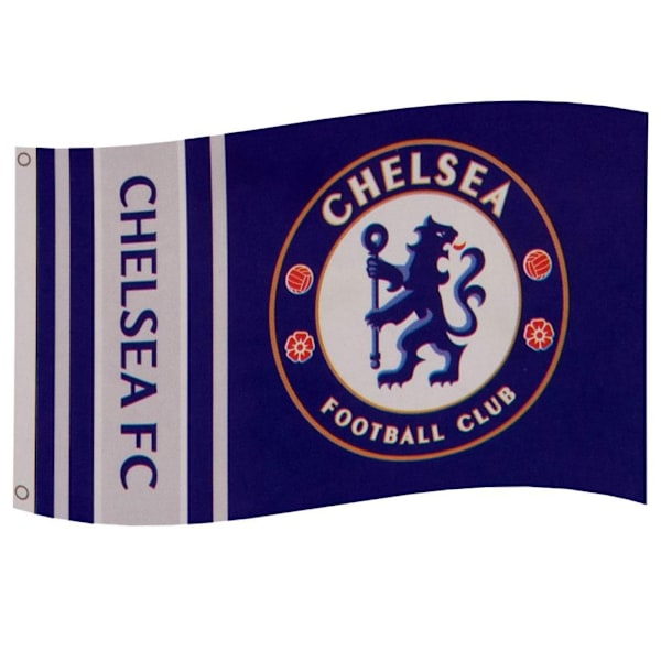Chelsea FC Wordmark Stripes Flag One Size Blå Blue One Size