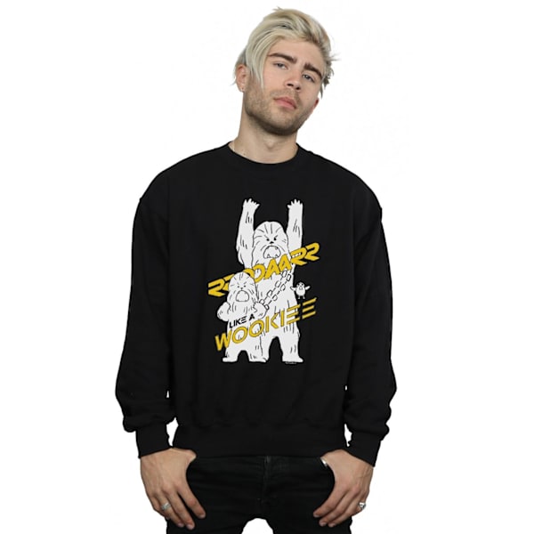 Star Wars Herr Roar Like A Wookiee Sweatshirt 4XL Svart Black 4XL