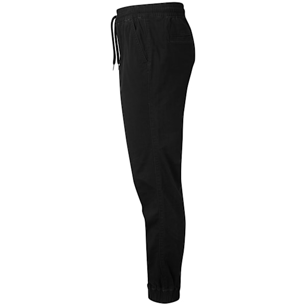 Asquith & Fox Herr Joggingbyxor i Twill L Svart Black L