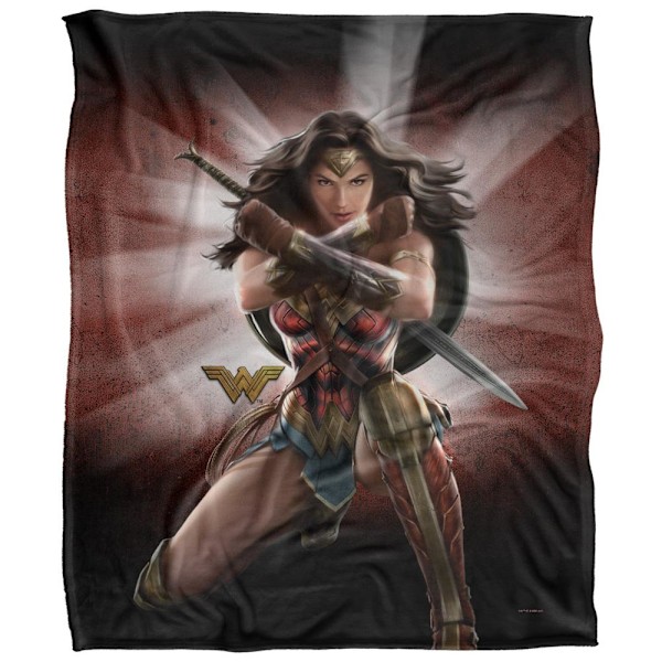 Wonder Woman Filt med Pose, One Size, Flerfärgad Multicoloured One Size
