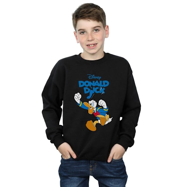 Disney Boys Donald Duck Furious Donald Sweatshirt 12-13 år B Black 12-13 Years