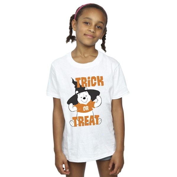 Disney Girls Winnie The Pooh Trick Or Treat Bomull T-shirt 9-11 White 9-11 Years