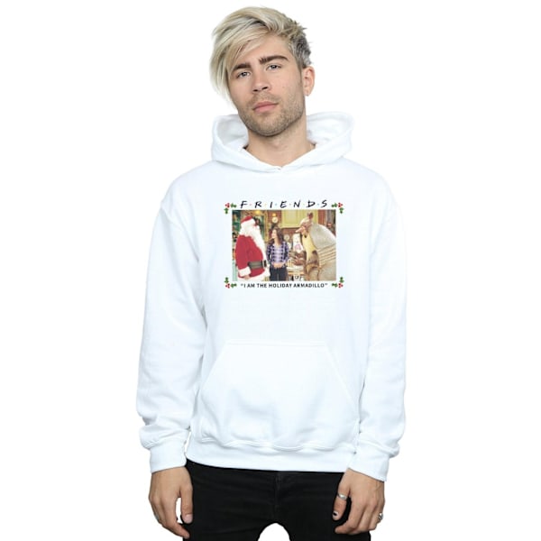 Friends Mens I Am The Holiday Armadillo Hoodie M Vit White M