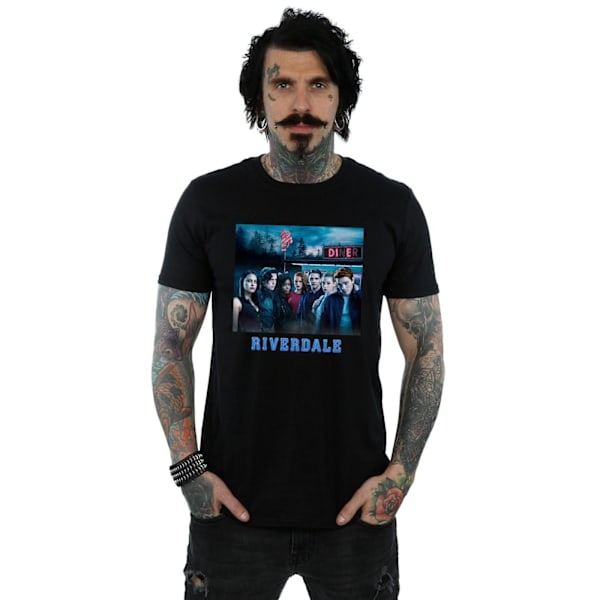 Riverdale Herr Diner Poster T-shirt XXL Svart Black XXL